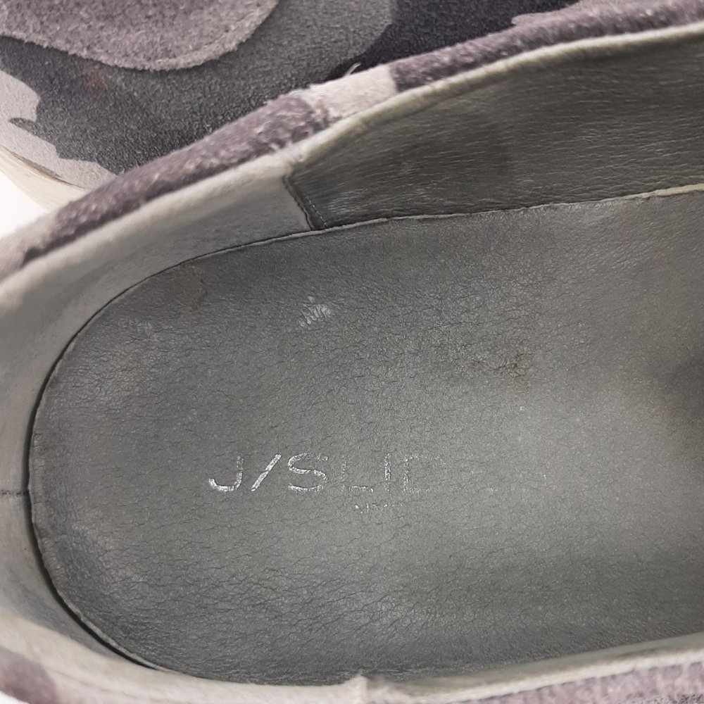 J/Slides NYC Gray Camo Suede Slip On Platform Sneakers SZ 10 - Picture 10 of 12